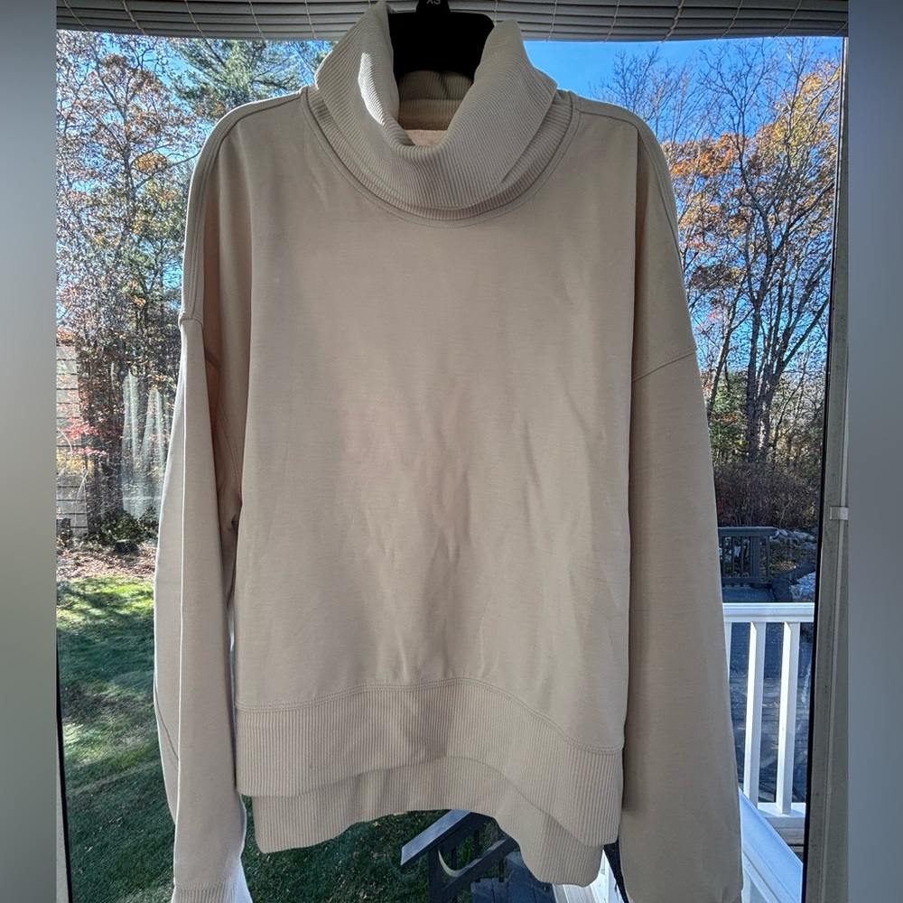 lululemon athletica Cream Cowl Neck Sweater